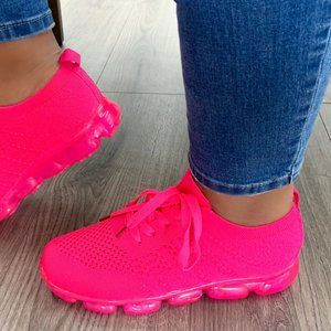 Fuschia Ladies Sneakers